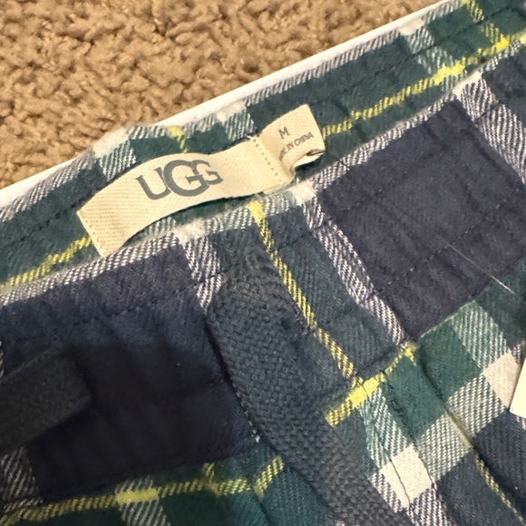 Men's UGG plaids Lounge Pants - Green and Blue NWT - Picture 2 of 7